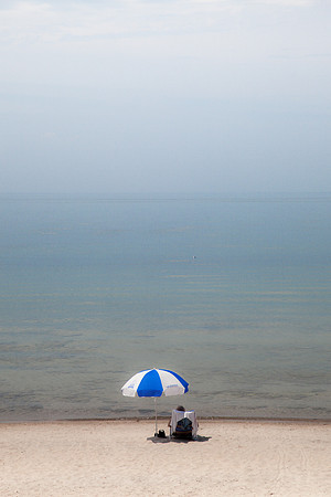 Under Umbrella on Beach